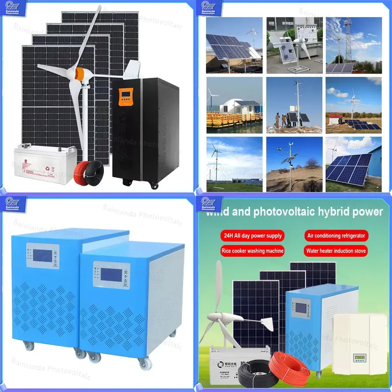 Renewable Energy Generation - 3KW 5KW 8KW Hybrid Wind Solar