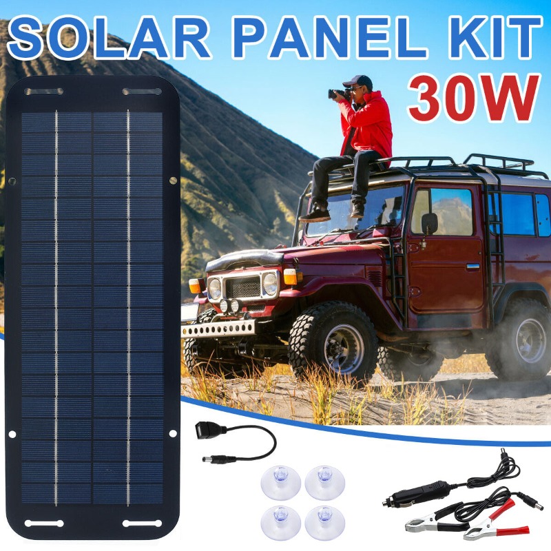 Renewable Energy Kits - 12V Solar Panel Kit IP65 Waterproof