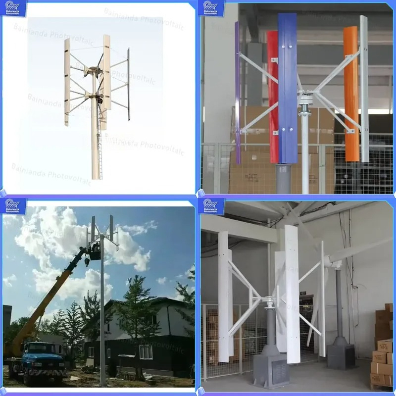Renewable Energy Generation - 500W 1kW 2kW Vertical Axis Wind