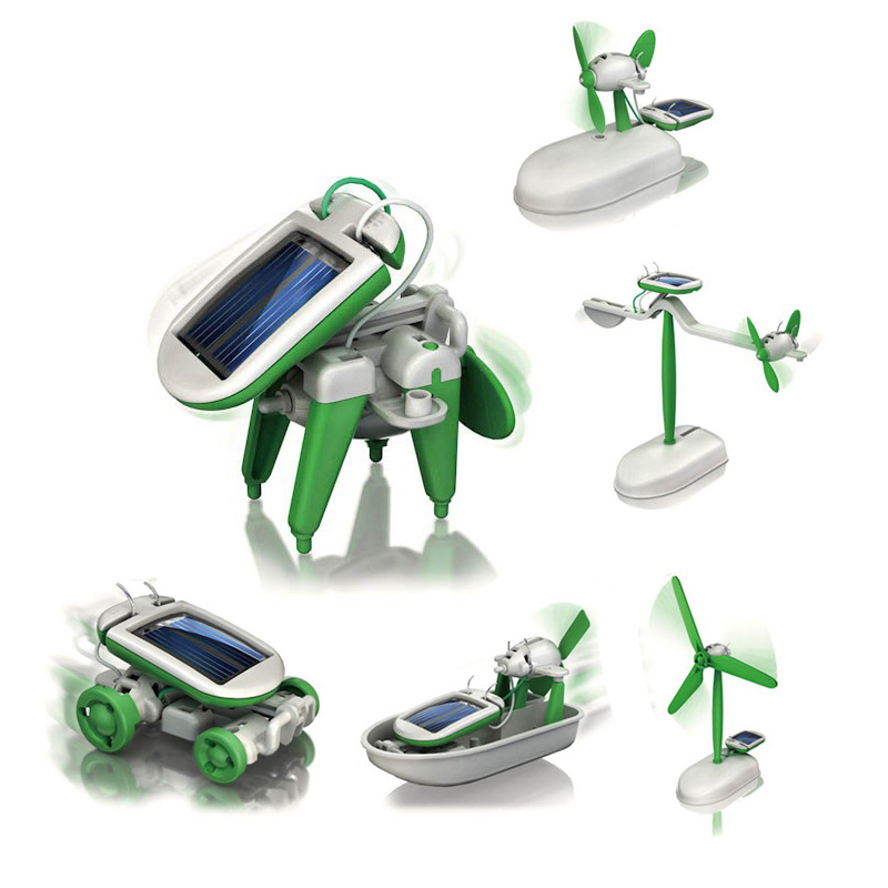 6-In-1 Solar-Power Robot Kit A - Renewable Energy Kits recension och pris