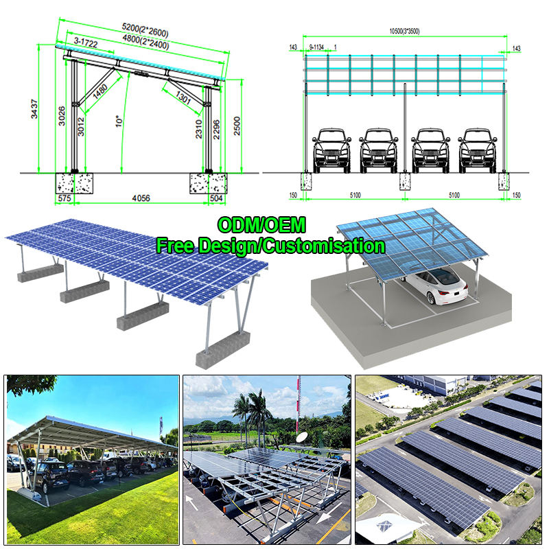 Single Pole Solar Carport PV M - Renewable Energy Kits recension och pris