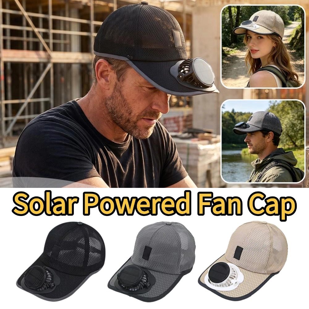 Unisex Solar Powered Fan Cap F - Renewable Energy Fan recension och pris