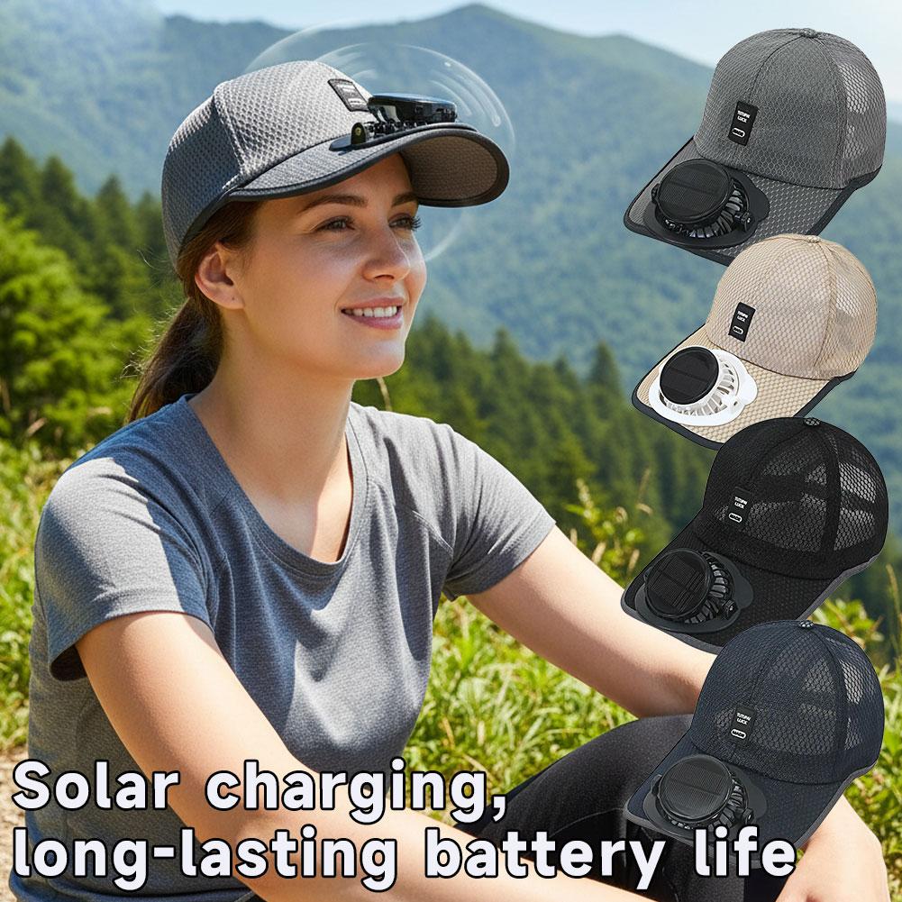 Solar Fan Hat USB Rechargeable - Renewable Energy Fan recension och pris