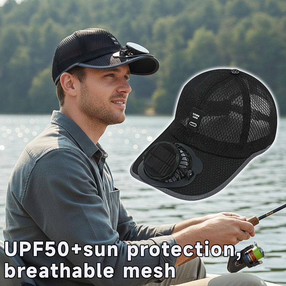 Solar Fan Hat USB Rechargeable - Renewable Energy Fan recension och pris