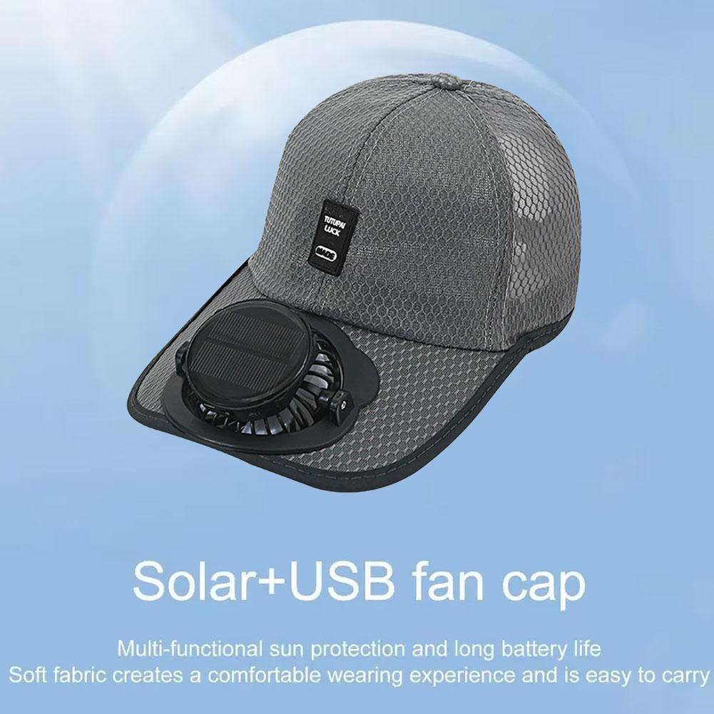 Solar Fan Hat USB Rechargeable - Renewable Energy Fan recension och pris
