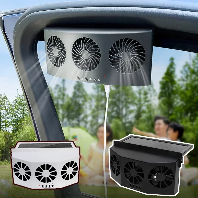 USB Solar Rechargeable Car Exh - Renewable Energy Fan recension och pris