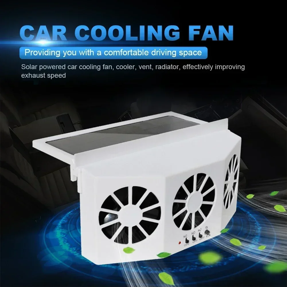 USB Solar Rechargeable Car Exh - Renewable Energy Fan recension och pris