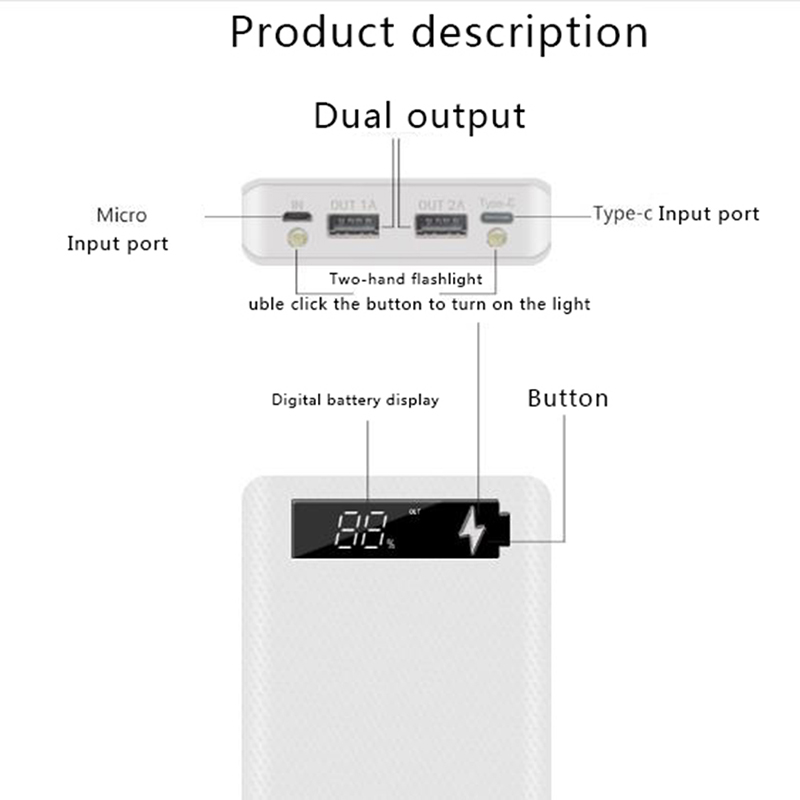 5x18650 Powerbank Portable Pov - Renewable Energy Kits recension och pris