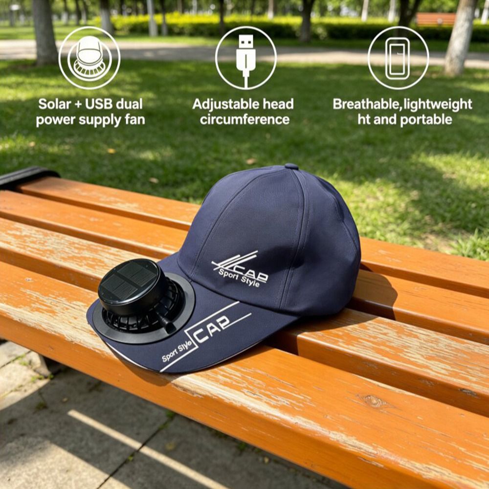 Fashion Breathable Solar Fan H - Renewable Energy Fan recension och pris